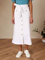 John Lewis Women's White Denim Skirts