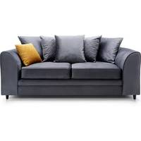 Abakus Direct Grey Velvet Sofas