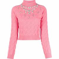 FARFETCH Women's Pink Cropped Jumpers