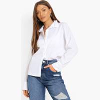 boohoo Women's Fitted White Shirts