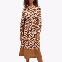 Scotch and Soda Womens Midi Dresses With Sleeves