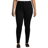 Land's End Women's Black High Waisted Jeans