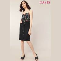 Oasis Buttoned Skirts for Women