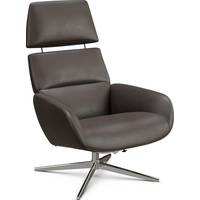 Furntastic Brown Leather Recliner Chairs