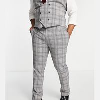 Twisted Tailor Men's Grey Suit Trousers