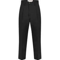 CRUISE Men's Black Wool Trousers