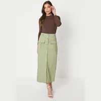 Oasis Fashion Women's Button Through Skirts