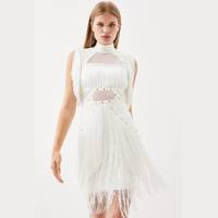Karen Millen Women's White Tassel Dresses