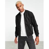 Pull&Bear Men's Suede Bomber Jackets