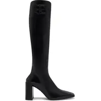 Courrèges Women's Black Leather Knee High Boots