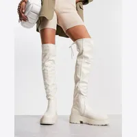 ASOS New Look Women's Black Thigh High Boots