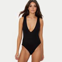 Pretty Little Thing Plunge Bodysuits For Women