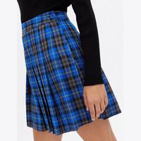 New Look Women's Blue Pleated Skirts