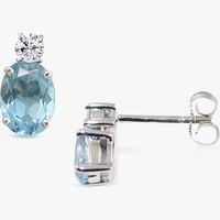 E.W Adams Women's Aquamarine Earrings