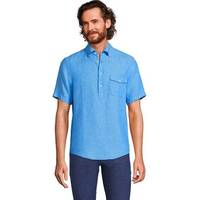 Land's End Men's Blue Linen Shirts