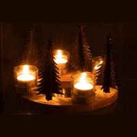 The Seasonal Aisle Wooden Candle Holders