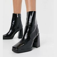 Raid Women's Patent Leather Boots