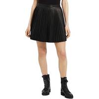 Bloomingdale's Women's Black Pleated Mini Skirts