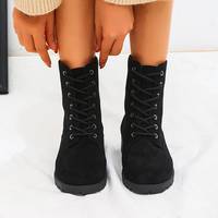 SHEIN Women's Black Suede Boots