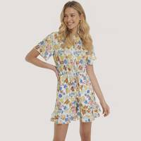 NA-KD UK Women's Frill Playsuits