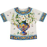 Dolce and Gabbana Crew Neck T-shirts for Girl
