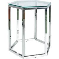 Metro Lane Glass And Metal Side Tables