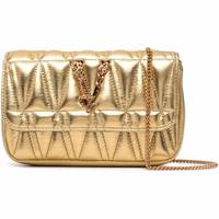FARFETCH Women's Gold Clutch Bags