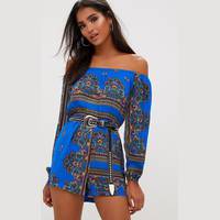 PrettyLittleThing Women's Print Playsuits
