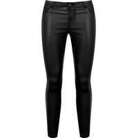 Sports Direct Women's Black Coated Jeans