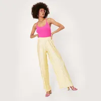 NASTY GAL Women's Wide Leg Jersey Trousers