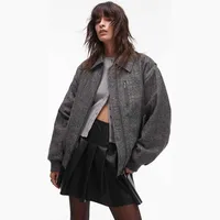 ASOS Topshop Women's Grey Bomber Jackets