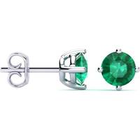 SuperJeweler Women's Emerald Earrings