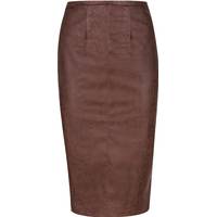 Wolf & Badger Women's Leather Pencil Skirts