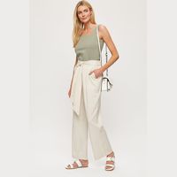 Dorothy Perkins Women's Wide Leg Linen Trousers