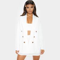 PrettyLittleThing Women's White Trouser Suits