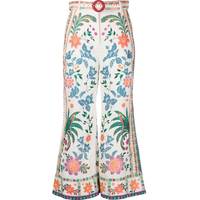 ZIMMERMANN Women's Cotton Floral Trousers