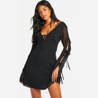 Debenhams boohoo Women's Long Sleeve Mini Dresses