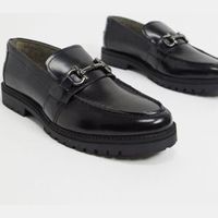 Silver Street Men's Black Loafers