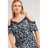 Debenhams Yours Plus Size Cold Shoulder Tops
