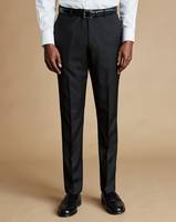 Charles Tyrwhitt Men's Black Suit Trousers