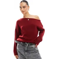 ASOS DESIGN Women's Burgundy Jumpers