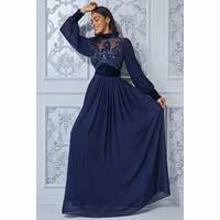 Goddiva Women's Long Sleeve Velvet Dresses