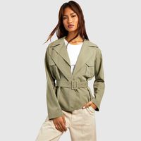 Debenhams boohoo Women's Belted Trench Coats