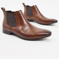 Silver Street Mens Brown Leather Boots