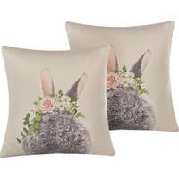 Beliani Animal Print Cushions