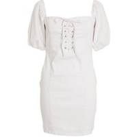 New Look Women's White Denim Dresses
