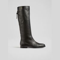 L.K. Bennett Women's Black Leather Knee High Boots