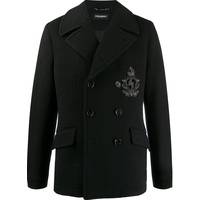 Dolce and Gabbana Men's Black Double-Breasted Coats