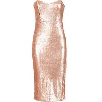 Dorothy Perkins Women's Rose Gold Sequin Dresses