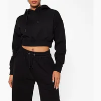 I Saw It First Women's Black Cropped Hoodies